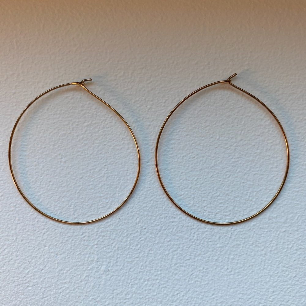 Large Gold Hoop Earrings